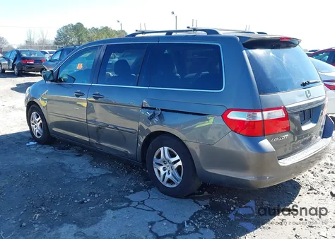 2007 Honda Odyssey Ex-L из США, поврежденный, VIN 5FNRL38707B064035